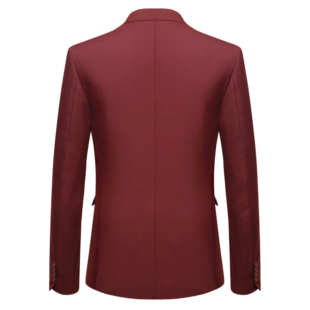 3-Piece One Button Formal Suit Red Suit