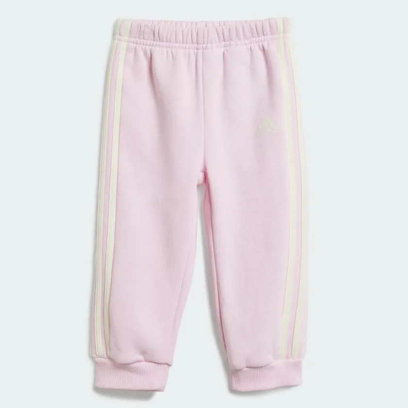 ADIDAS INFANTS ESSENTIALS FULL-ZIP HOODED JOGGER SET PINK