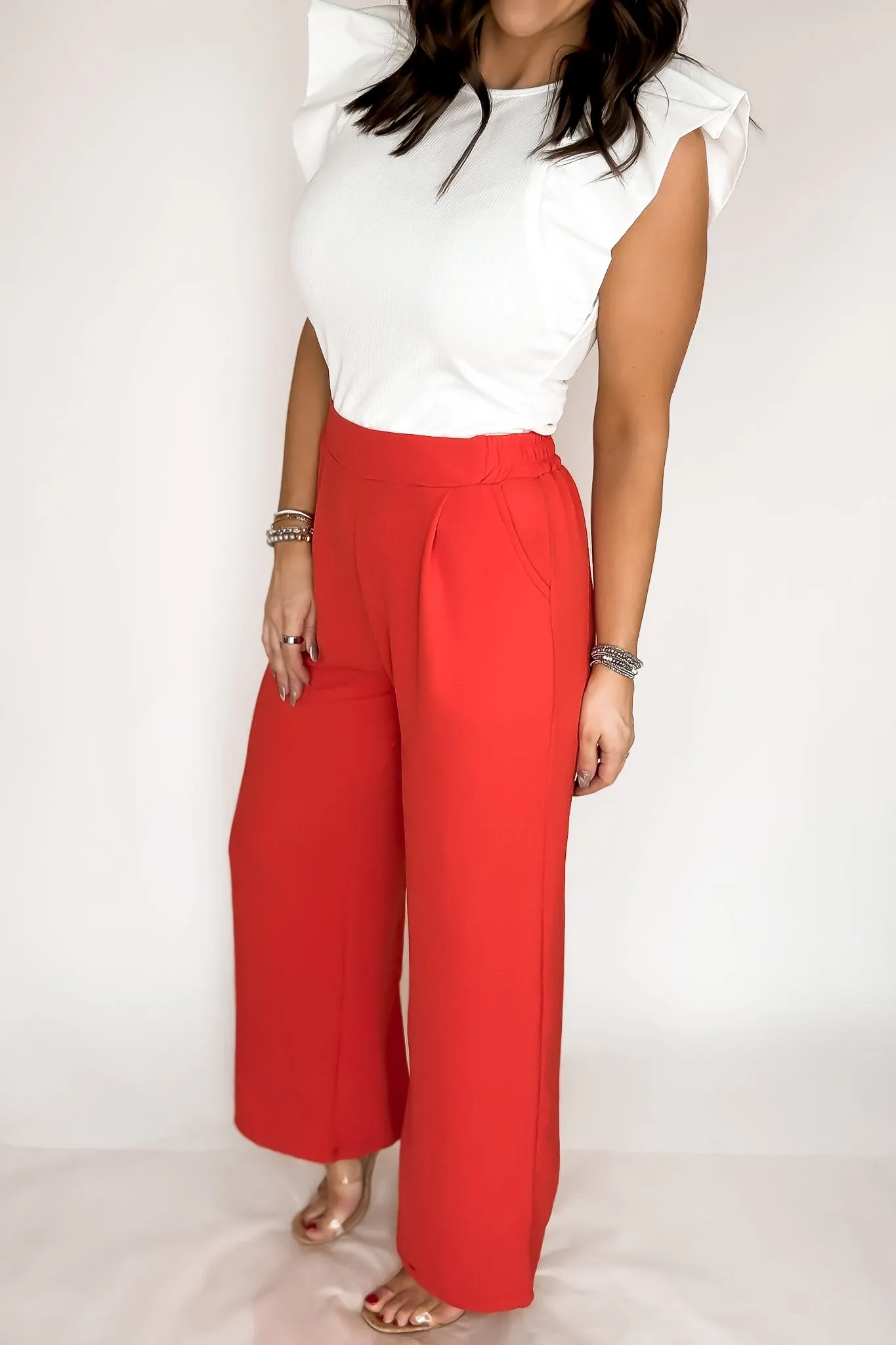 Amazing Tomato Wide Leg Pants