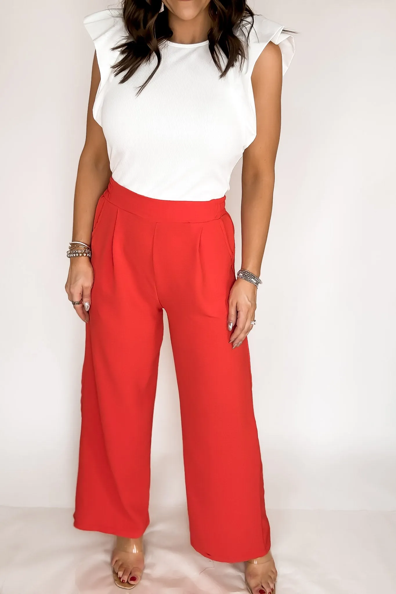 Amazing Tomato Wide Leg Pants