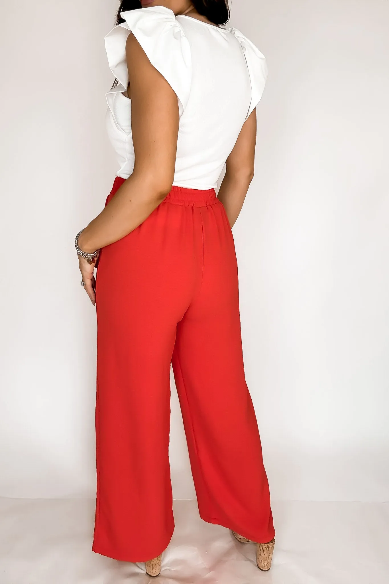 Amazing Tomato Wide Leg Pants