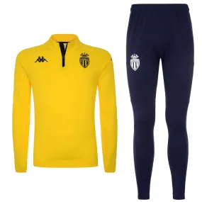 AS Monaco yellow training technical Soccer tracksuit 2021/22 - Kappa