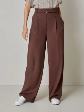 Belted Wide Leg Trousers