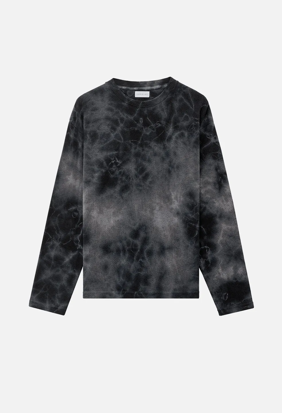 Block Terry Crewneck / Black Ghost Dye