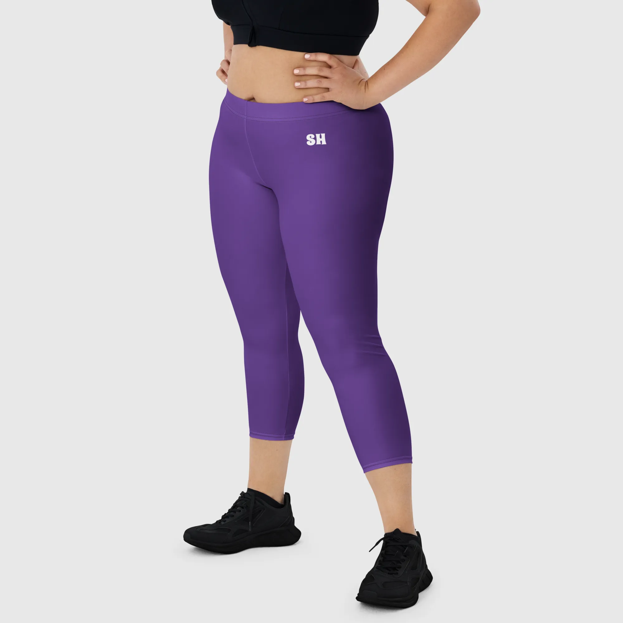 Capri Leggings - Purple