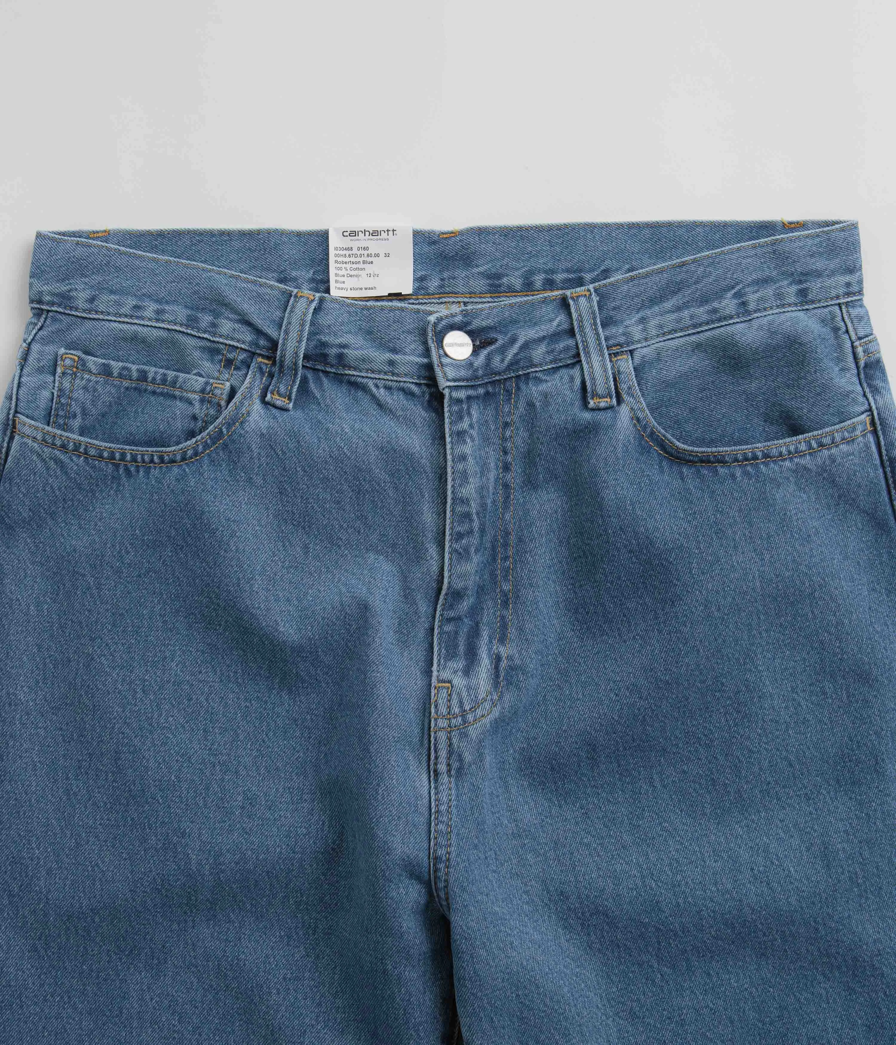 Carhartt Landon Pants - Blue Heavy Stone Washed