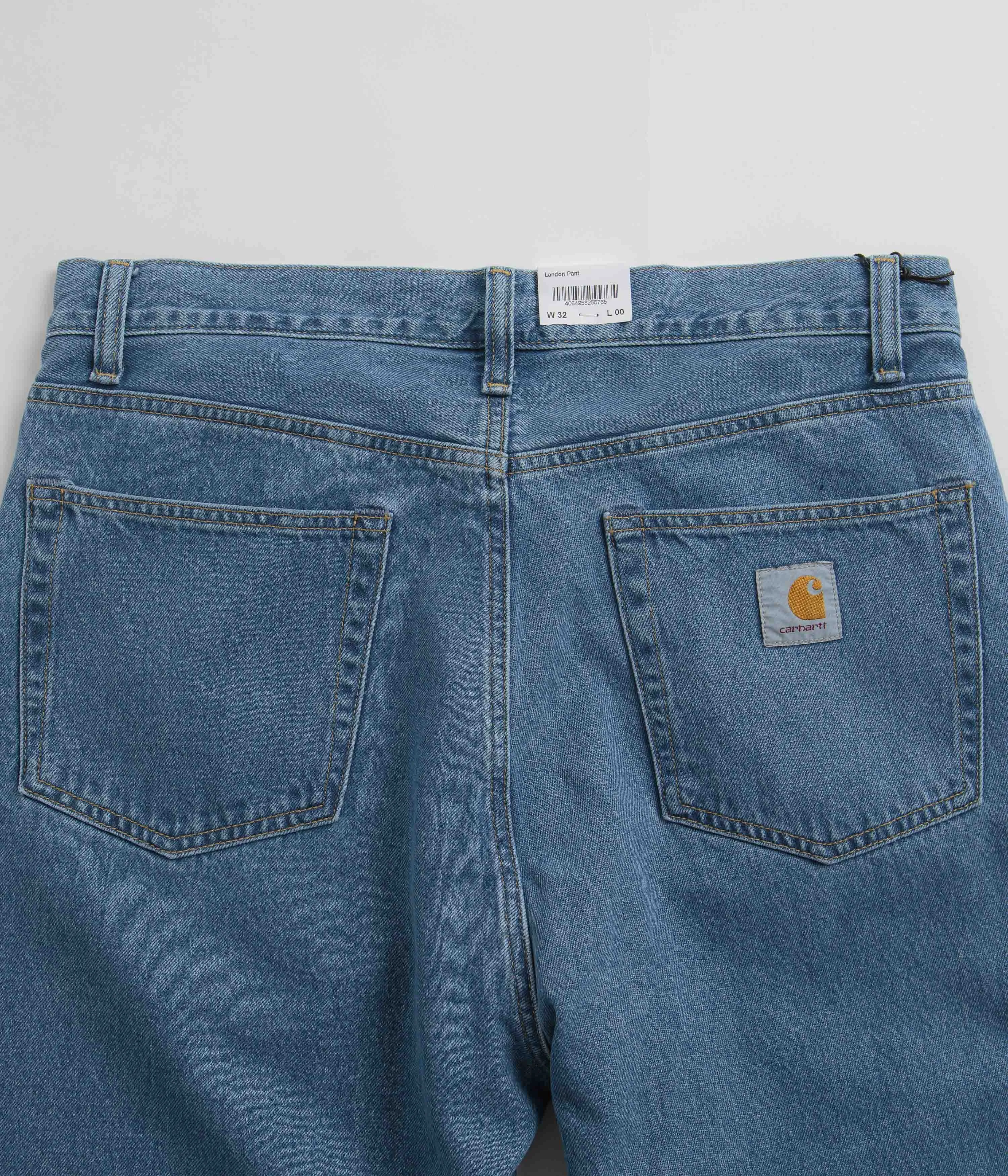 Carhartt Landon Pants - Blue Heavy Stone Washed