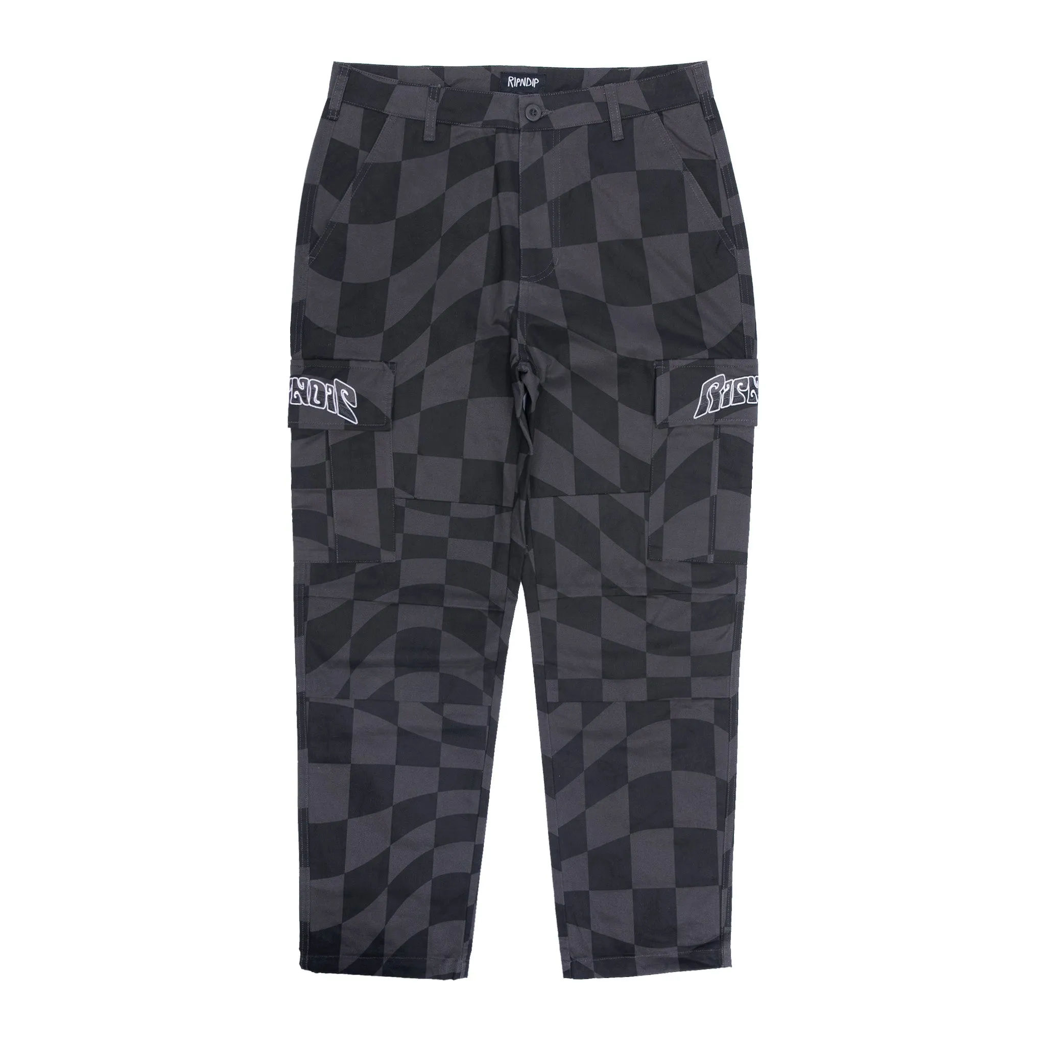 Checked Cargo Pants (Black/Charcoal)