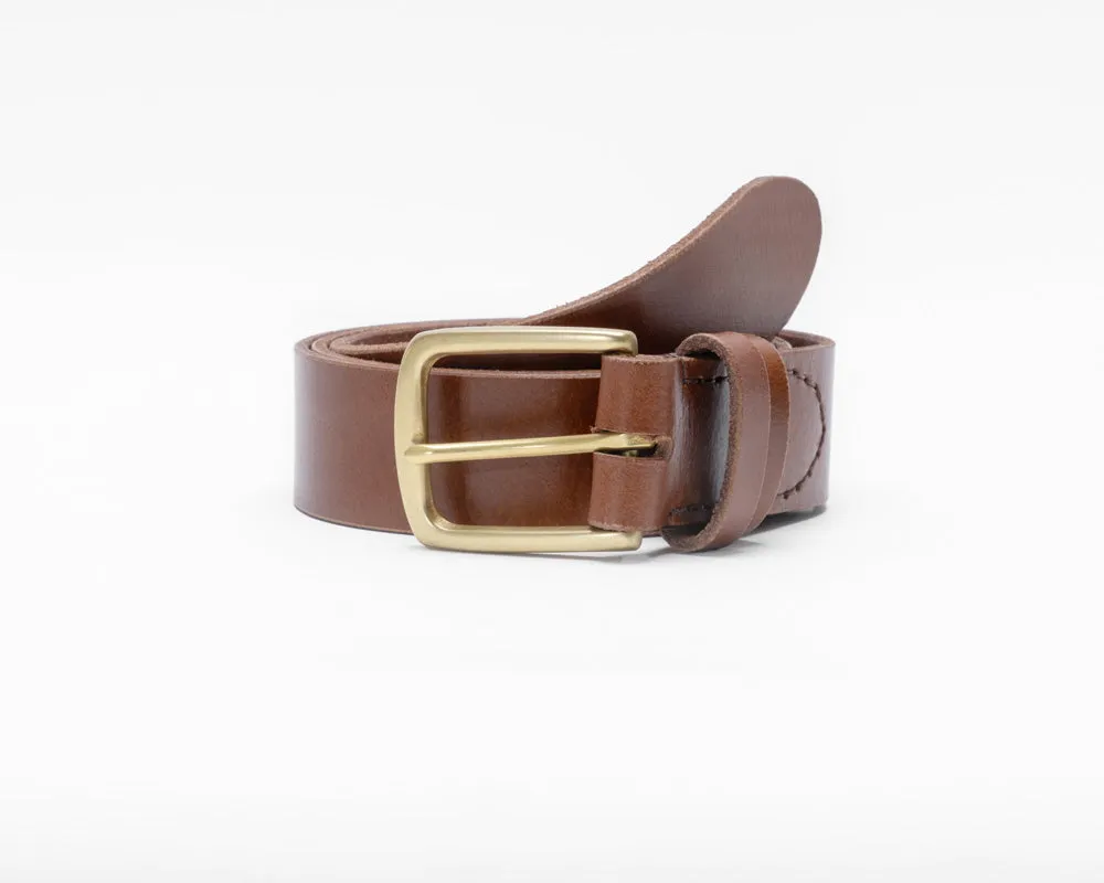 Chestnut Brown Leather Belt