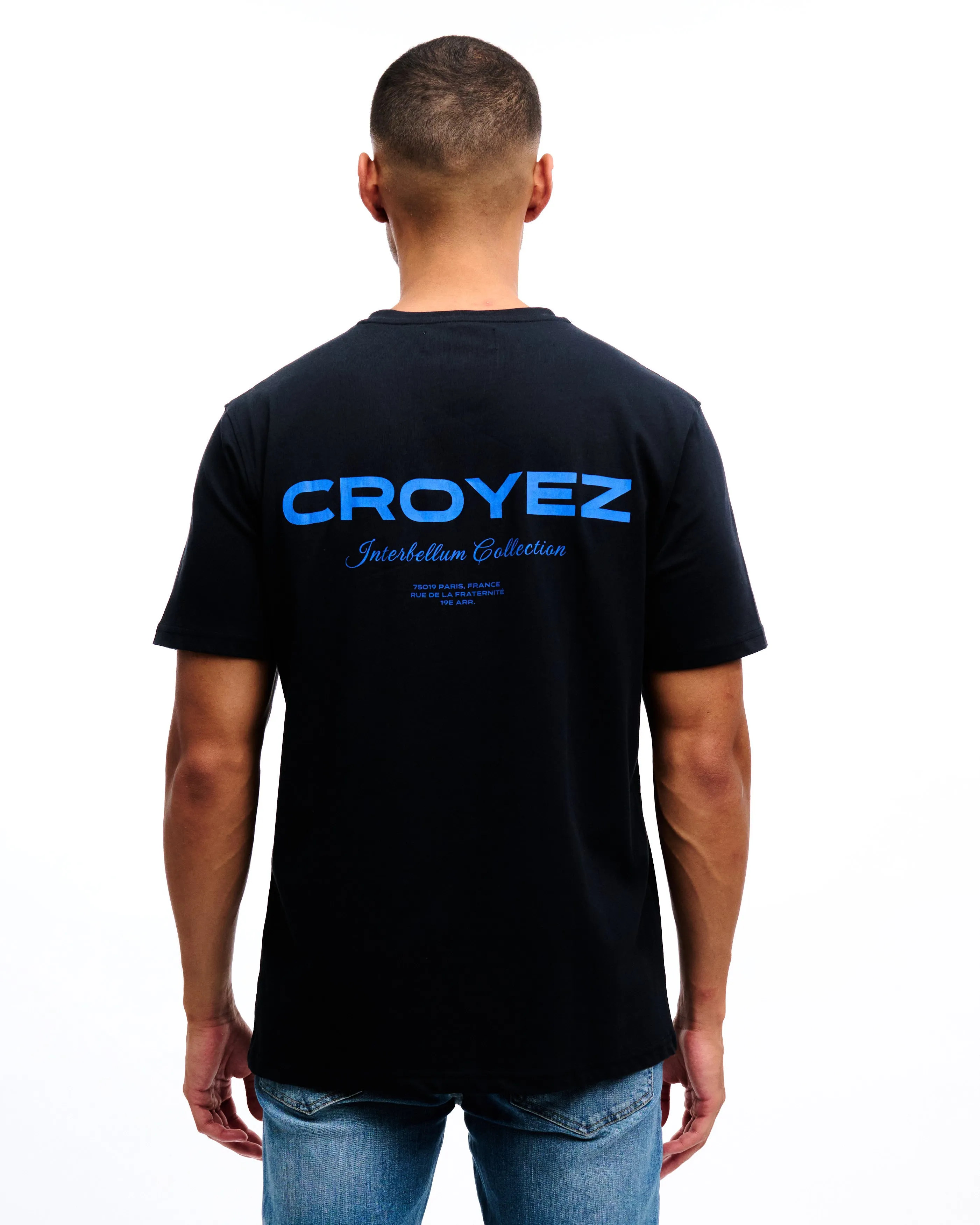 CROYEZ COLLECTION T-SHIRT - BLACK/COBALT