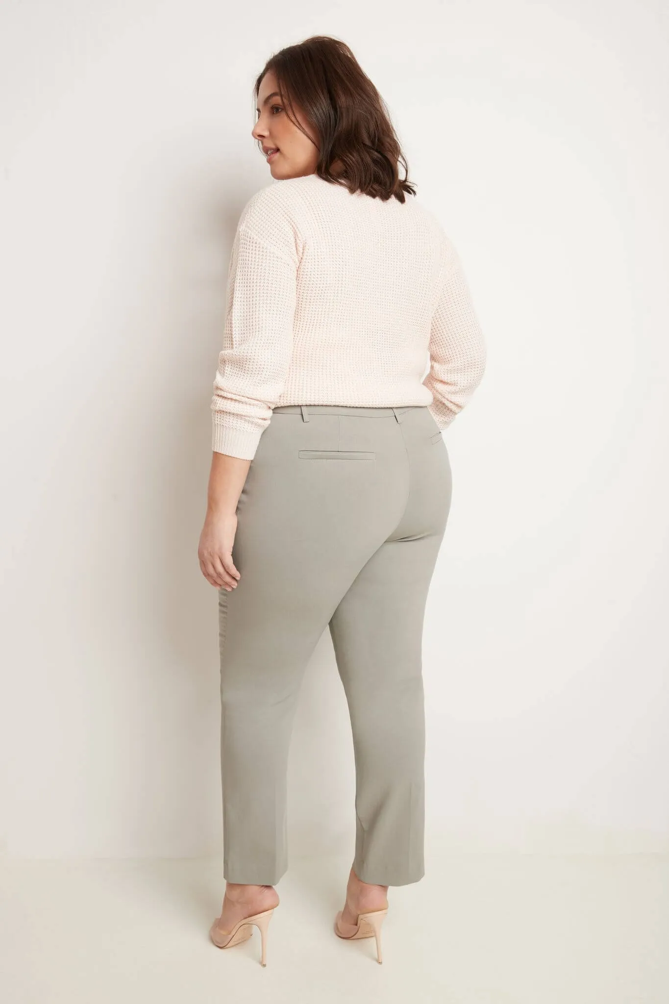 Curvy Pull-on Tummy Control Pants with Real Pockets