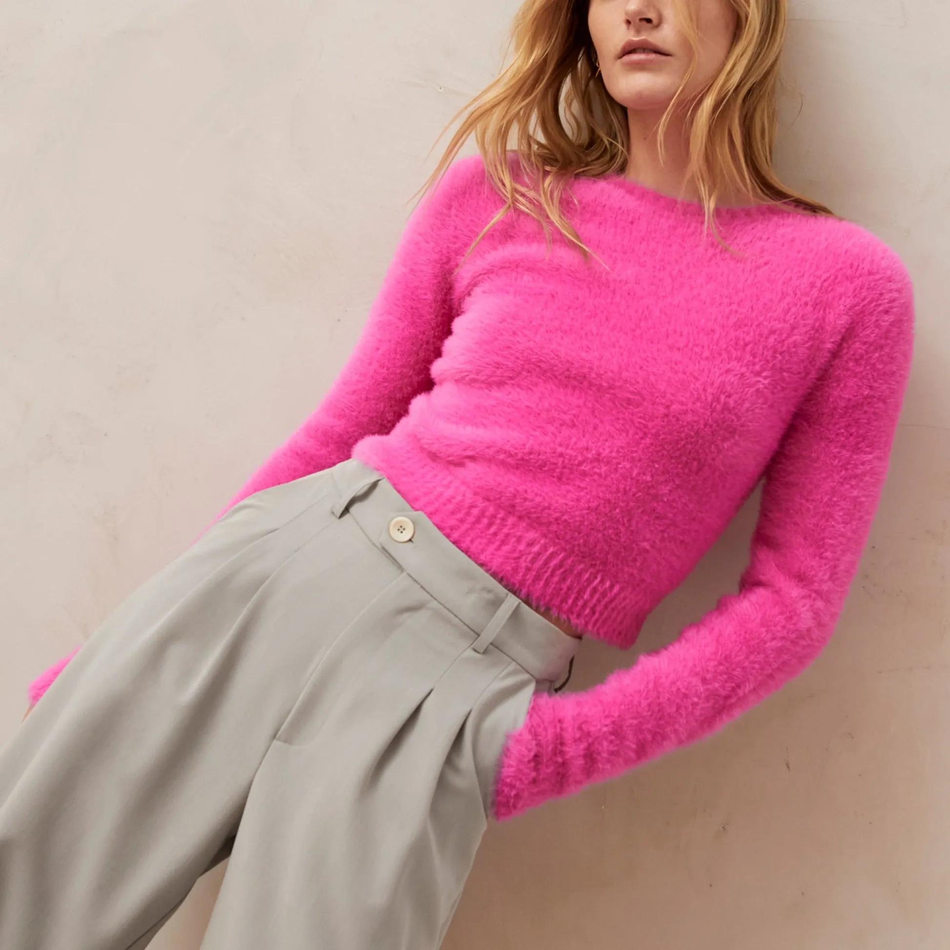 Deli Pink Tricot Sweater