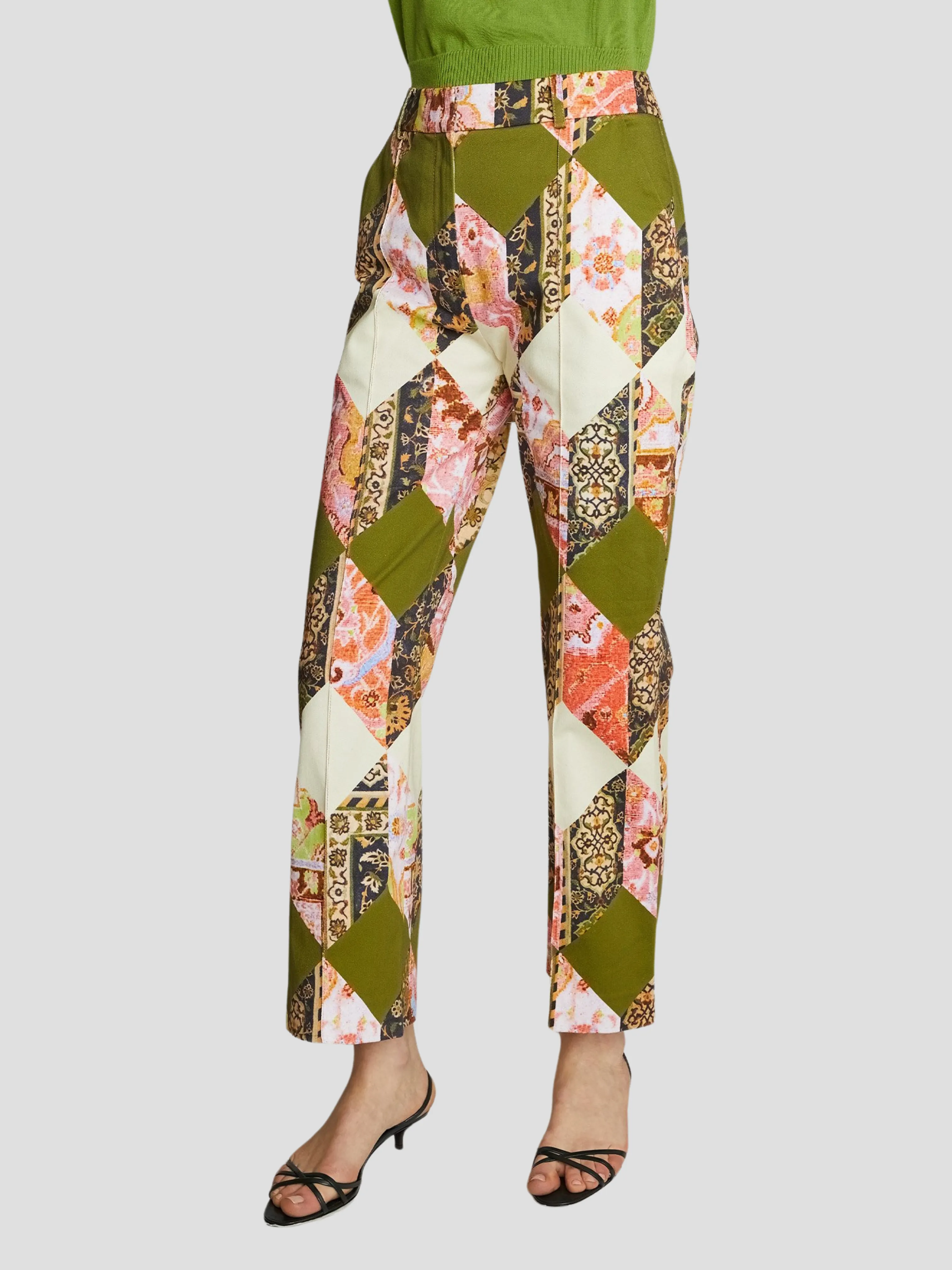 Emma Printed Cropped Pant