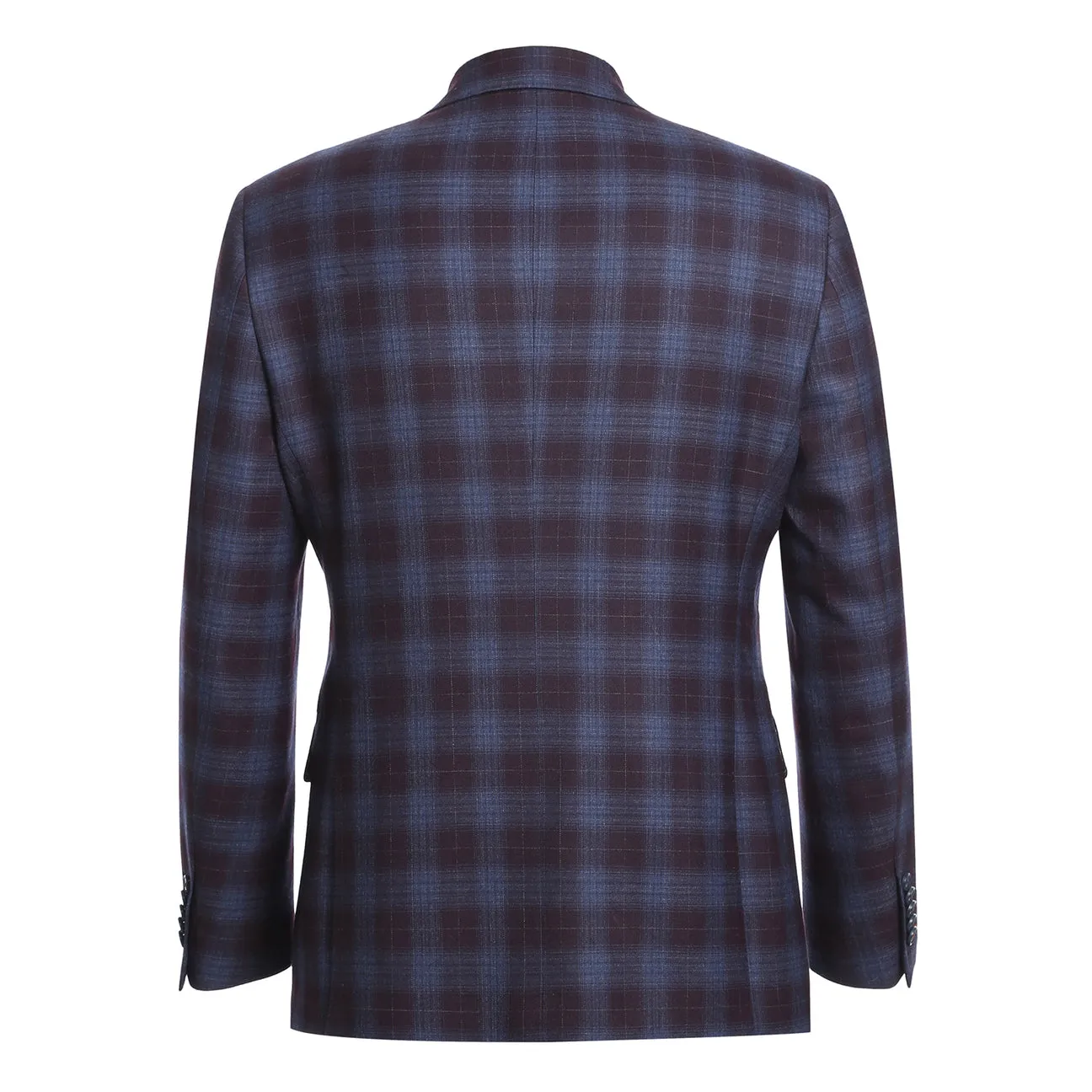 ENGLISH LAUNDRY Blue with Black Check Wool Suit 62-67-750