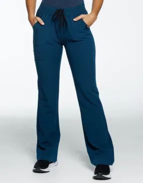 Essential Flare Scrub Pants - Gibraltar Blue