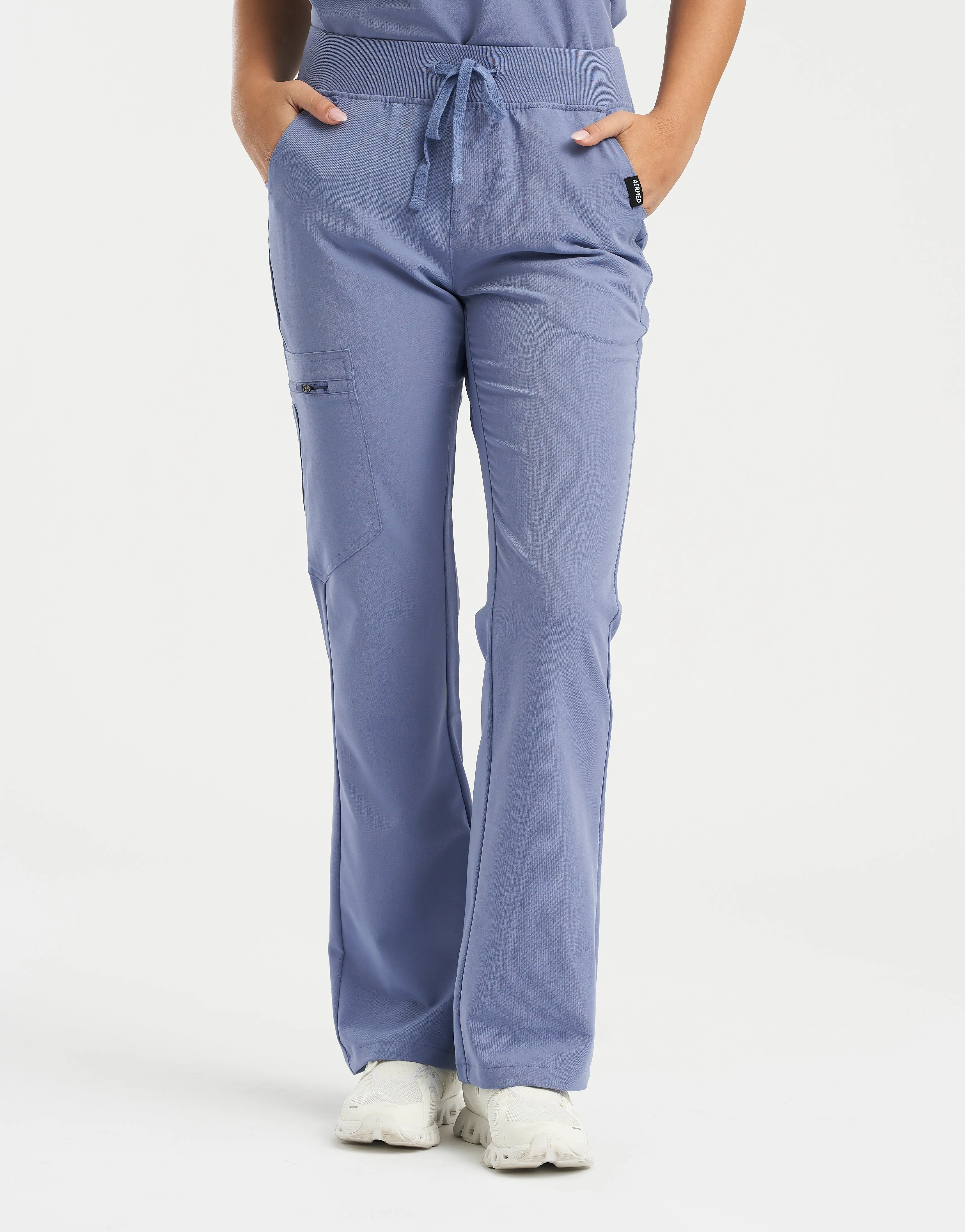 Essential Flare Scrub Pants - Nova Blue