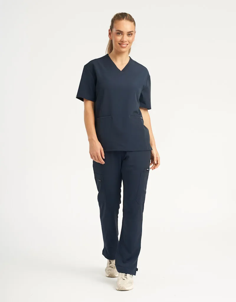 Essential Multi-Pocket Scrub Pants - Midnight Navy