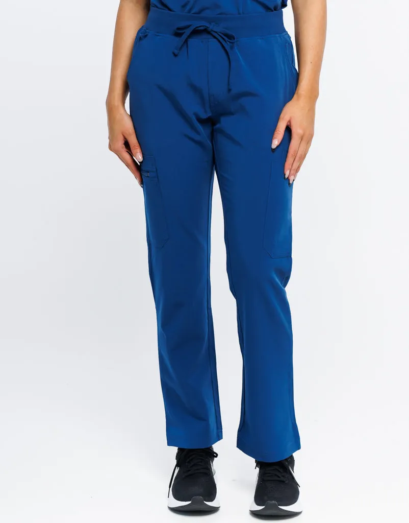 Essential Multi-Pocket Scrub Pants - Royal Blue