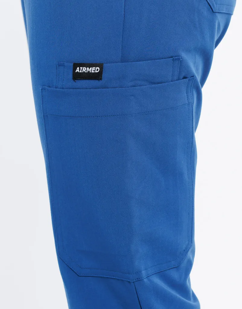 Essential Multi-Pocket Scrub Pants - Royal Blue