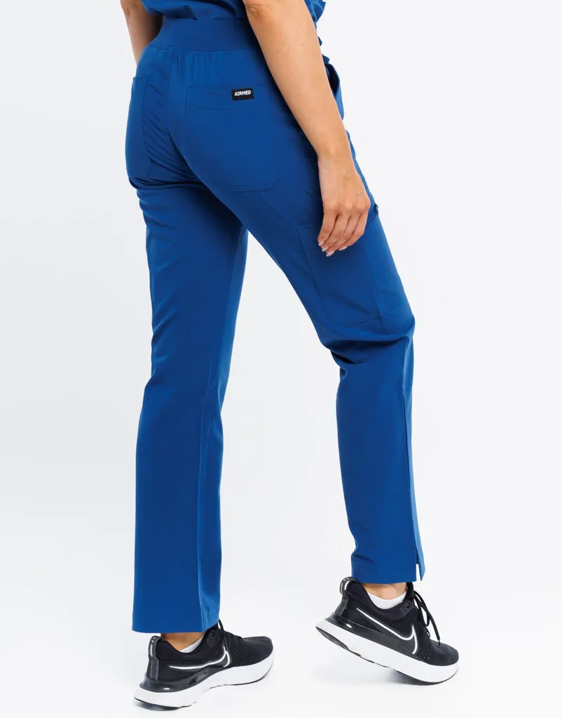 Essential Multi-Pocket Scrub Pants - Royal Blue