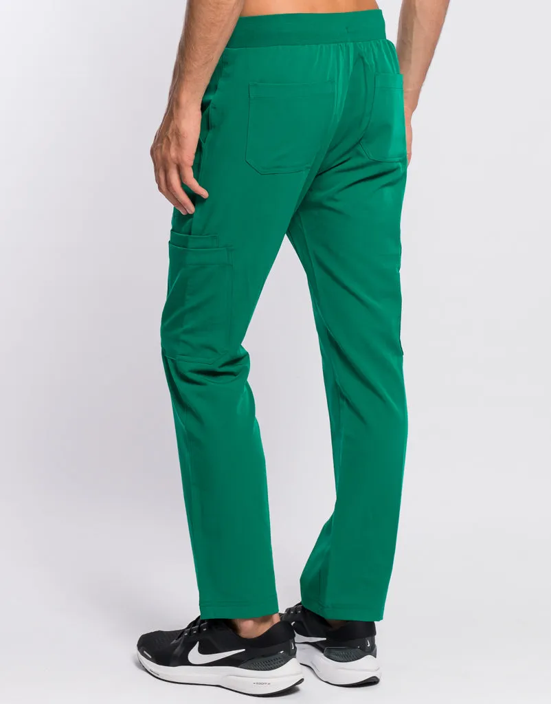 Essential Multi-Pocket Scrub Pants - Ultramarine Green