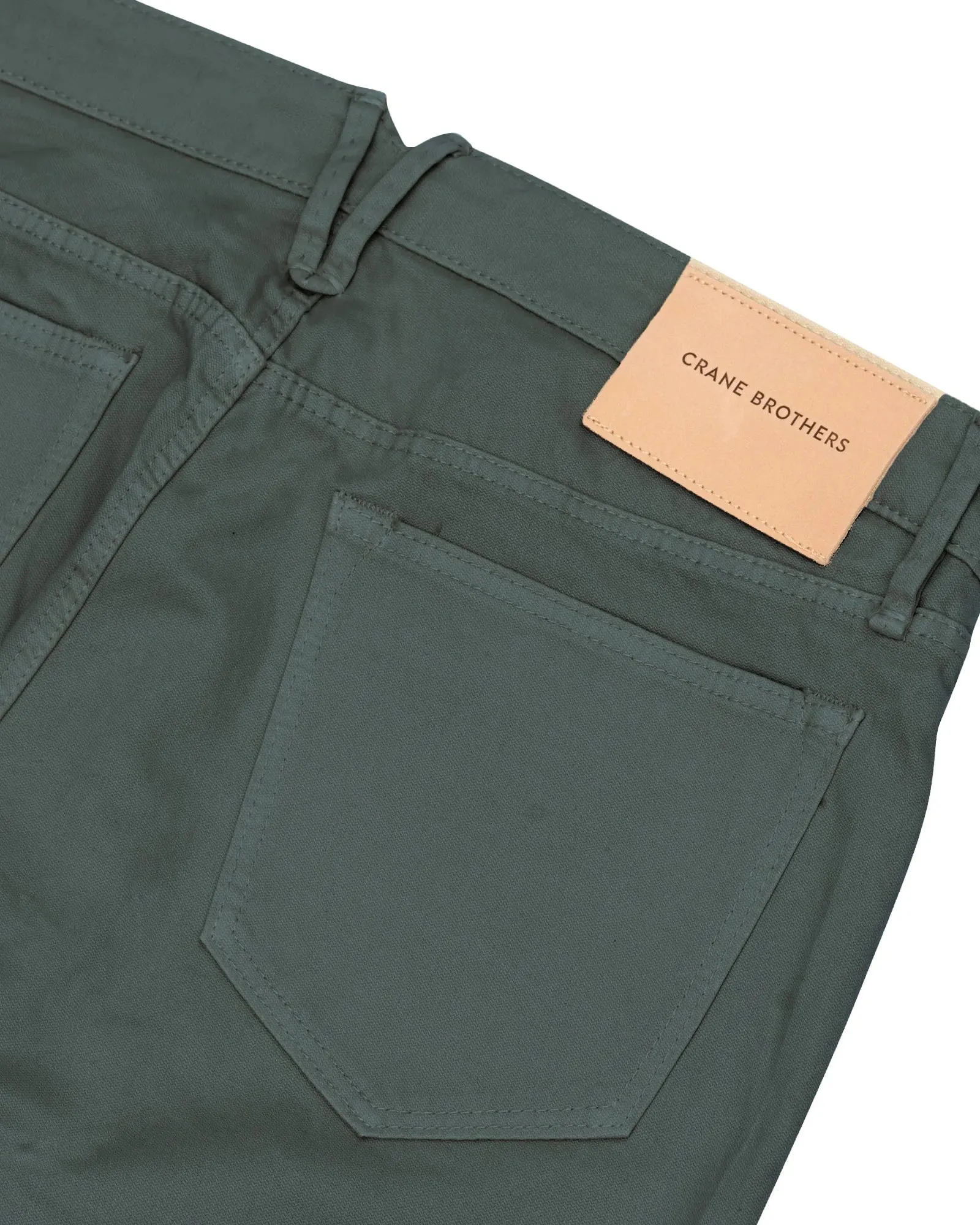 Forest Green Broken Twill Five Pocket Pant