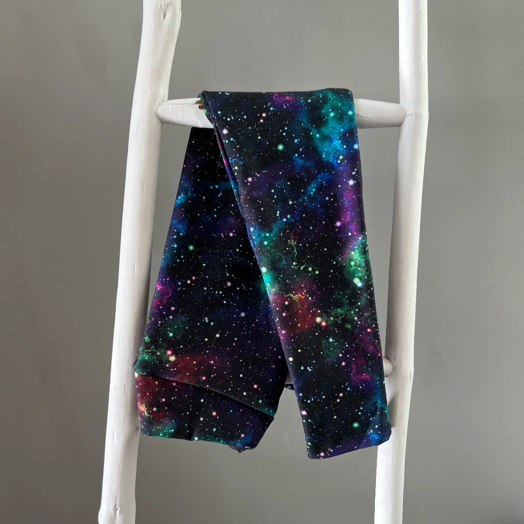 Galaxy Skies Fleece Lined Leggings in Girls