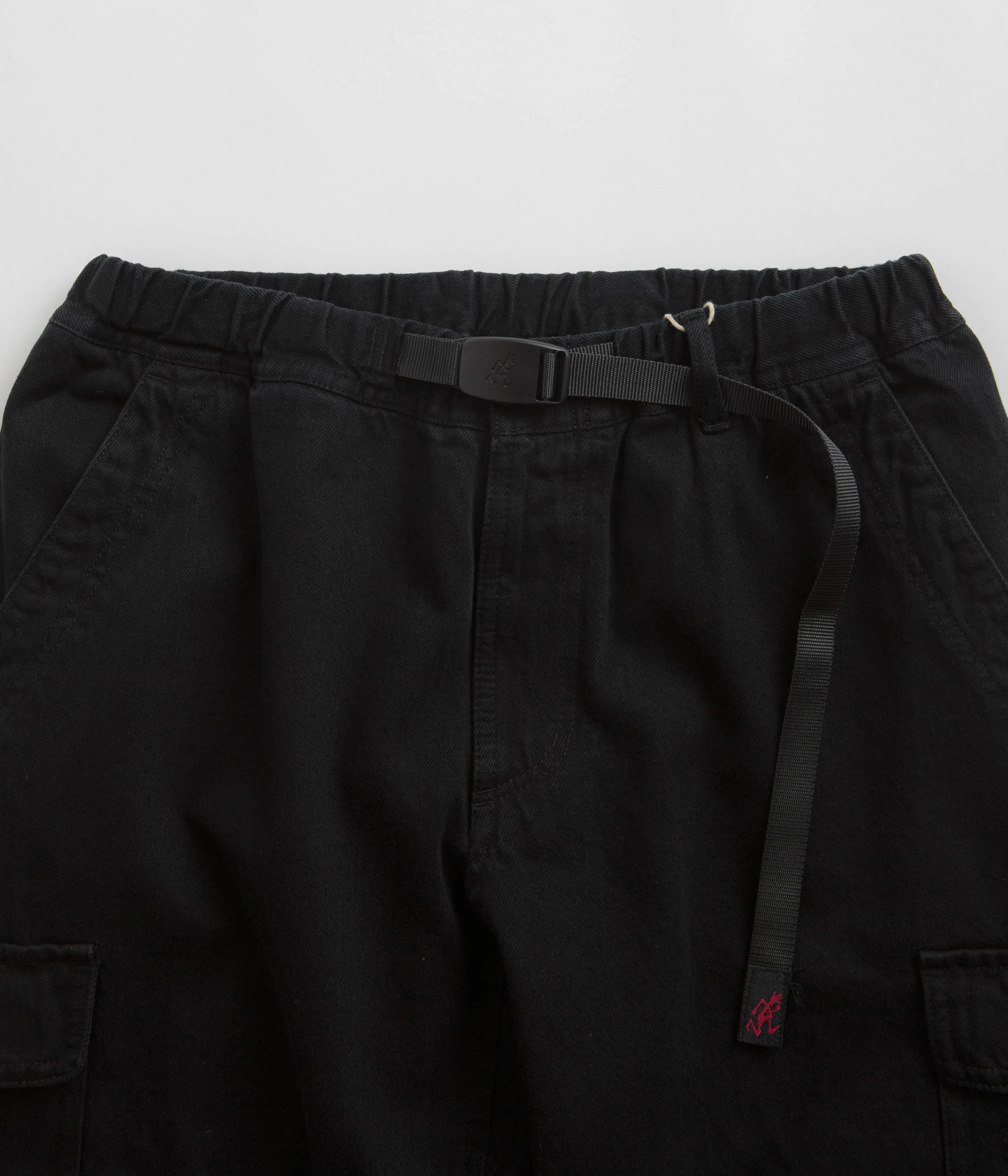 Gramicci Loose Denim Cargo Pants - True Black