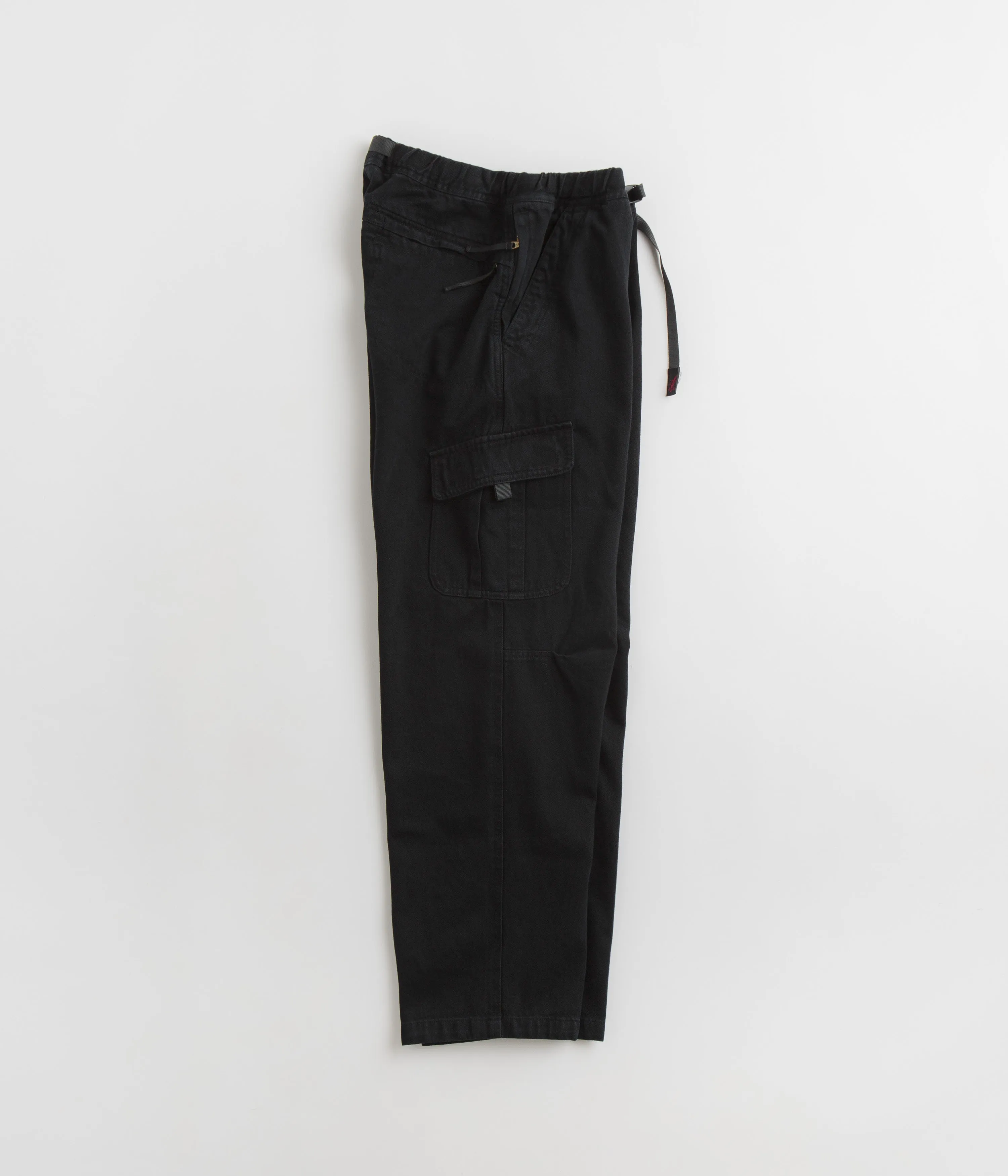 Gramicci Loose Denim Cargo Pants - True Black