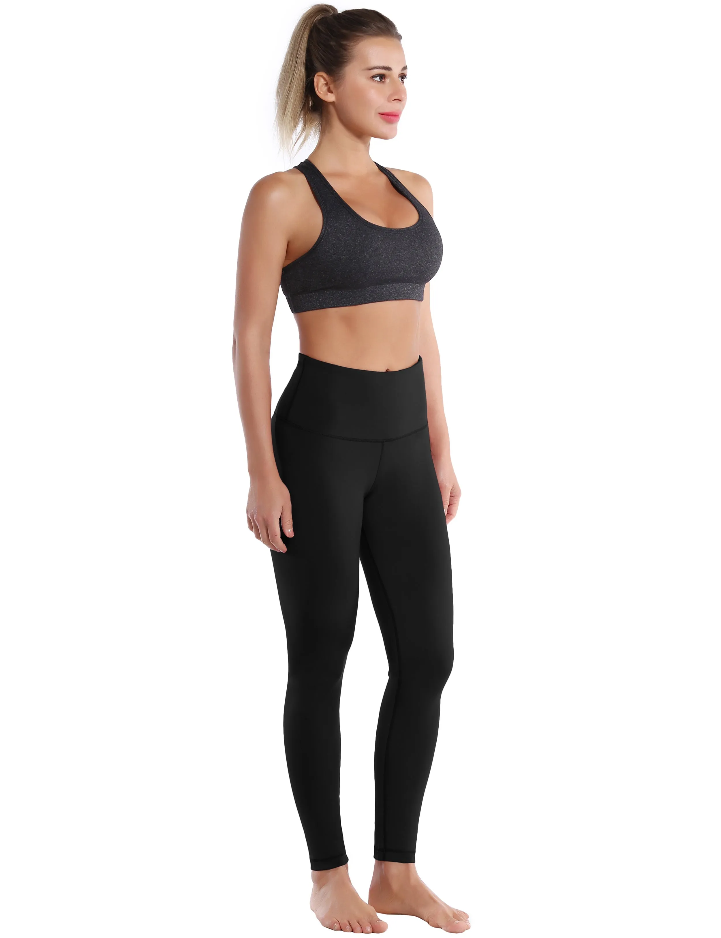 High Waist yogastudio Pants black_yogastudio