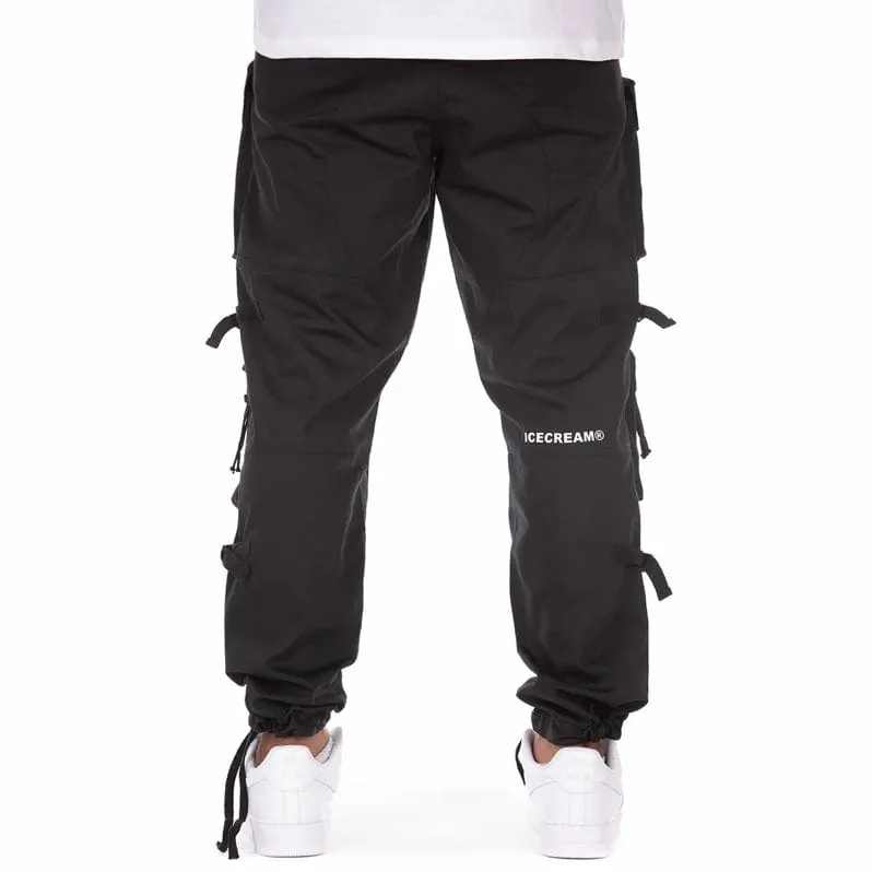 Ice Cream Big Bag Cargo Pants (Black) 441-1103