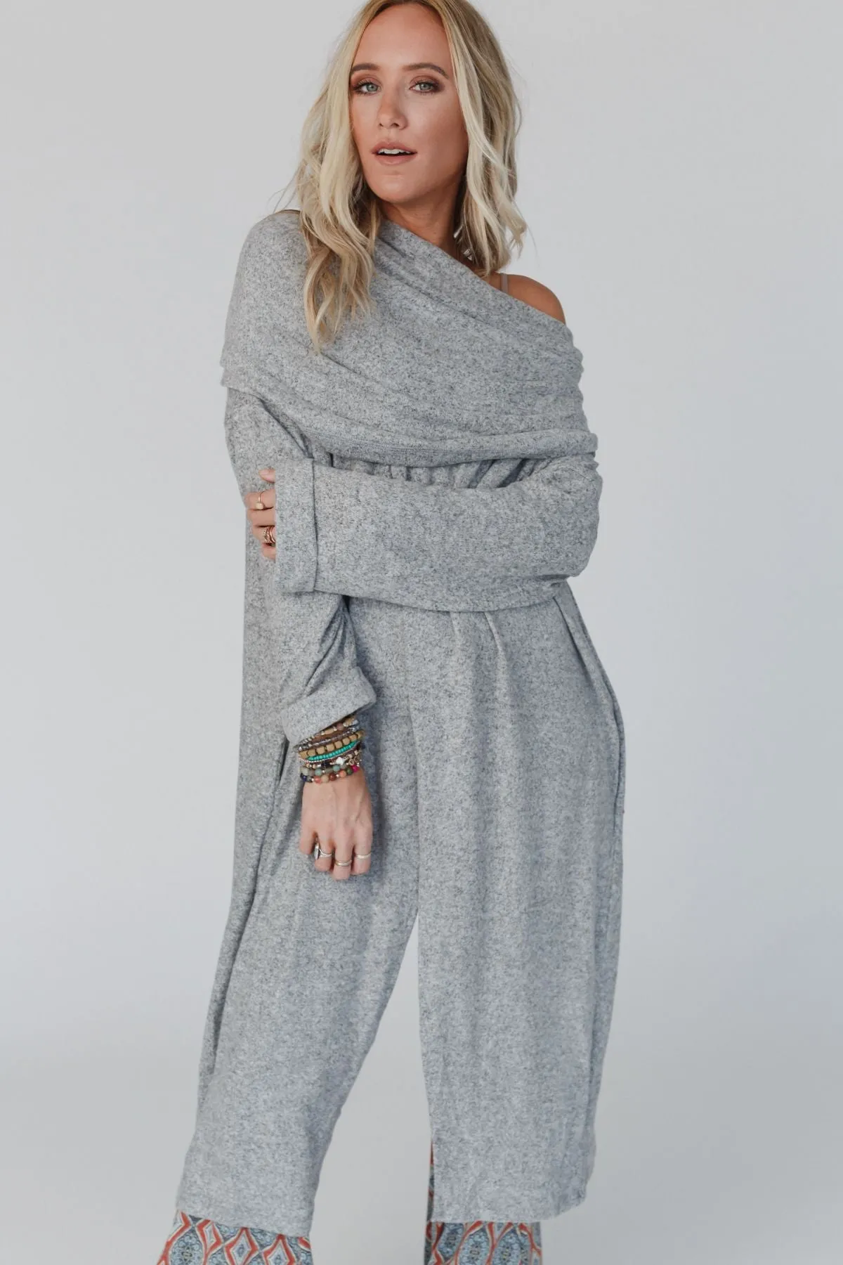 In Your Dreams Maxi Cardigan - Heather Gray