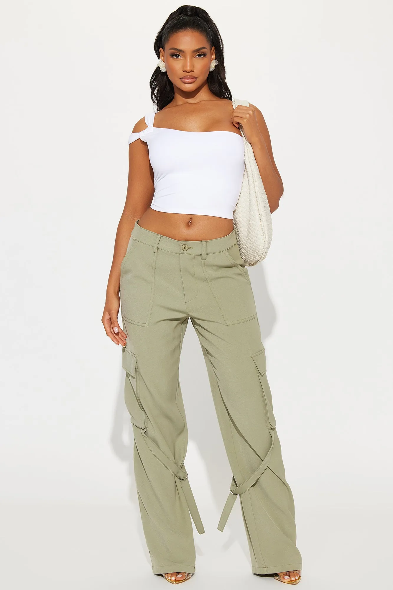 Isabella Cargo Trouser - Olive