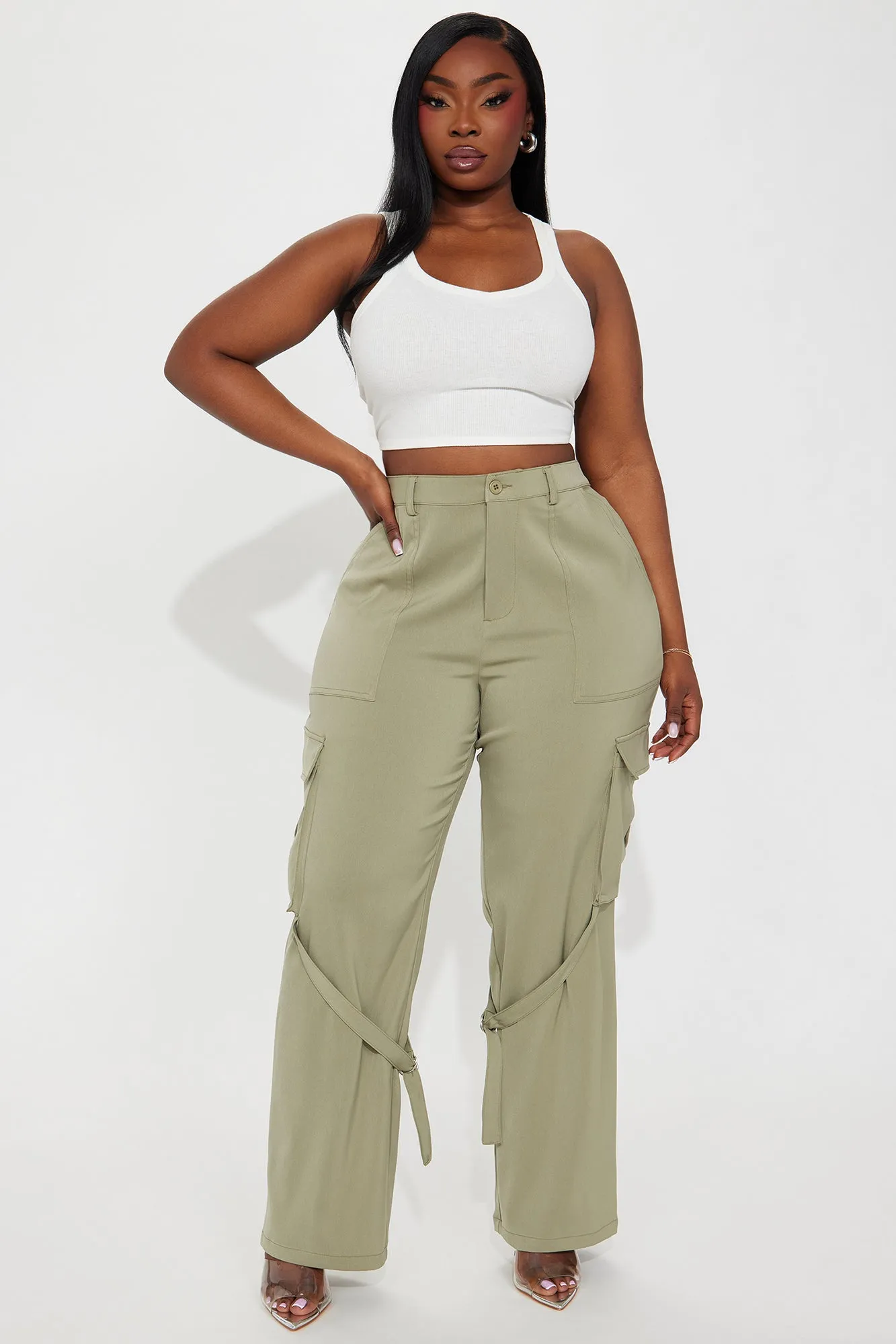 Isabella Cargo Trouser - Olive