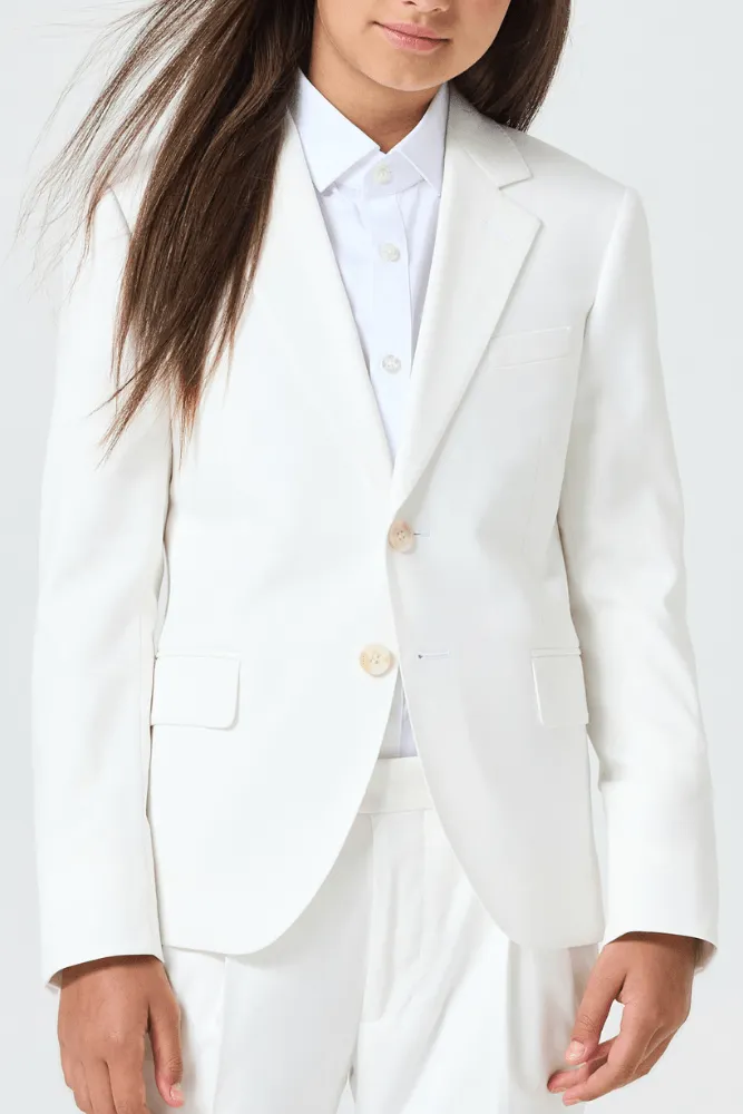 Jimi Jude 2 Piece Suit - White Stretch