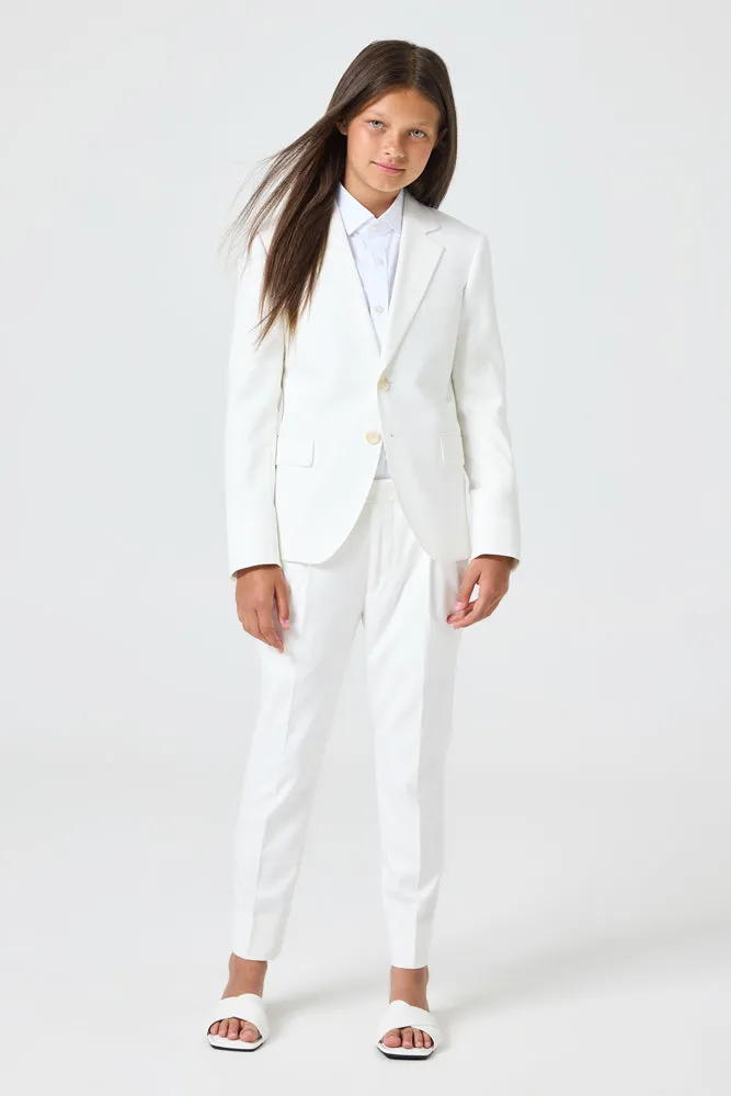 Jimi Jude 2 Piece Suit - White Stretch