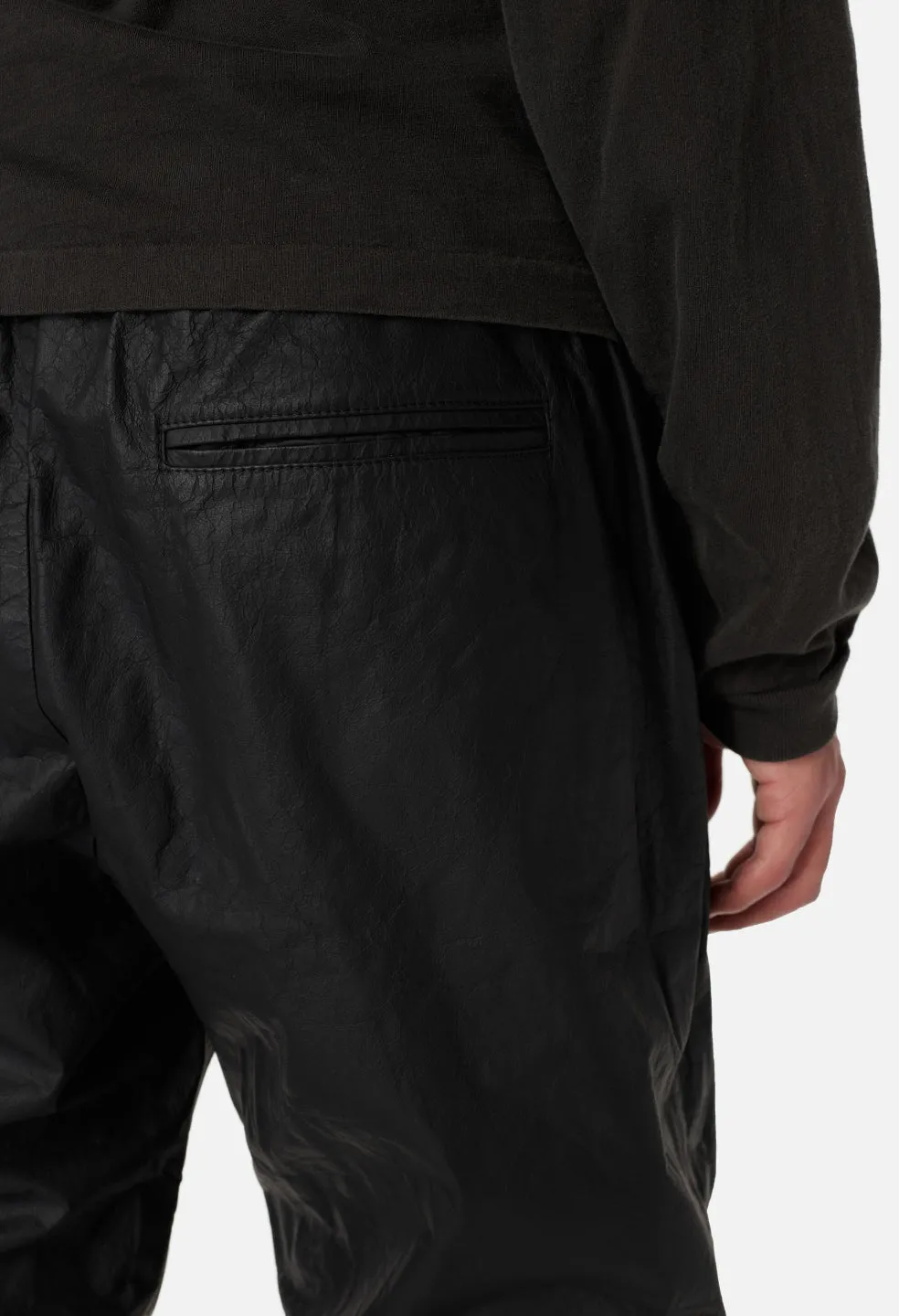 Leather Himalayan Pants / Black