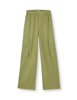 Leo Twill Nonie Pants, Mosstone