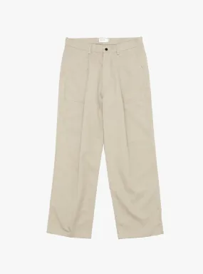 Linen Mixed Baker Pants Taupe