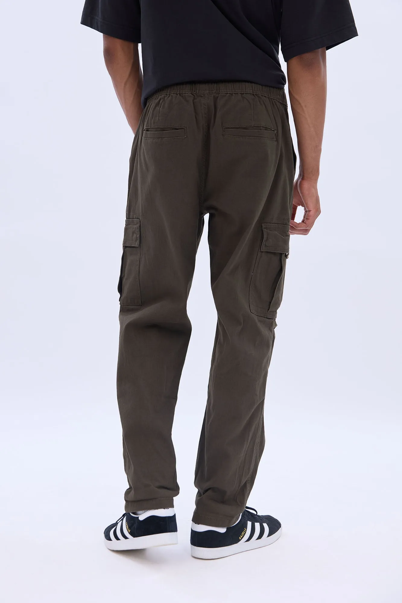 Loose Cargo Twill Pants