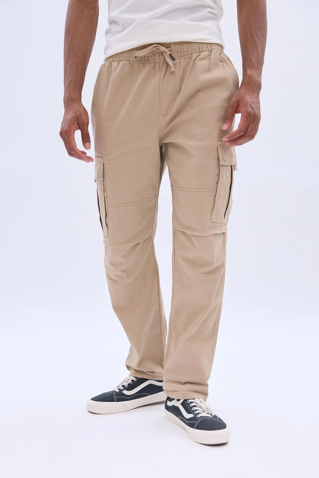 Loose Cargo Twill Pants