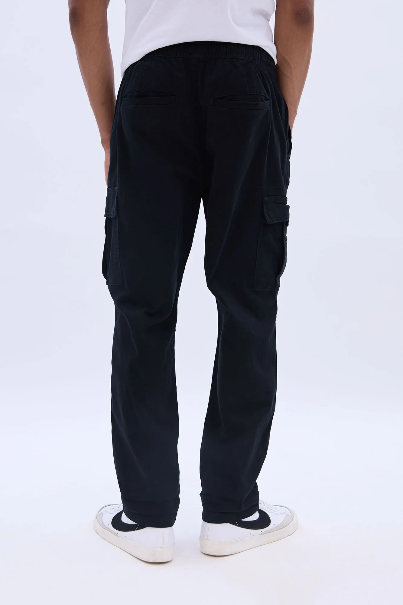 Loose Cargo Twill Pants