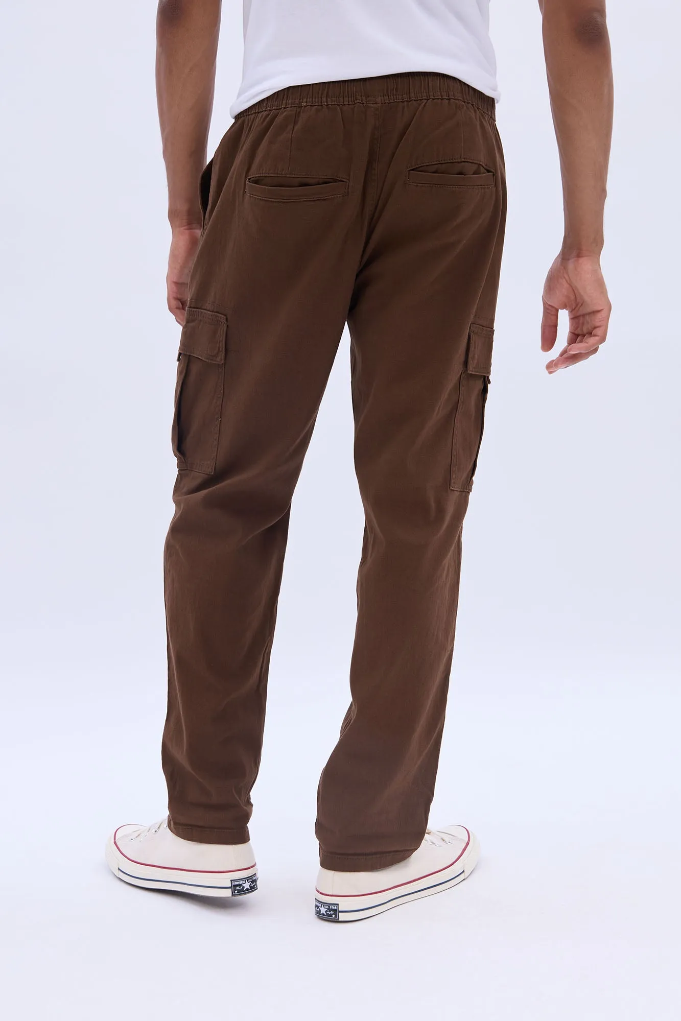 Loose Cargo Twill Pants