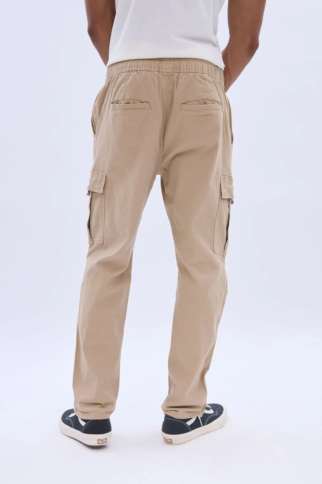 Loose Cargo Twill Pants