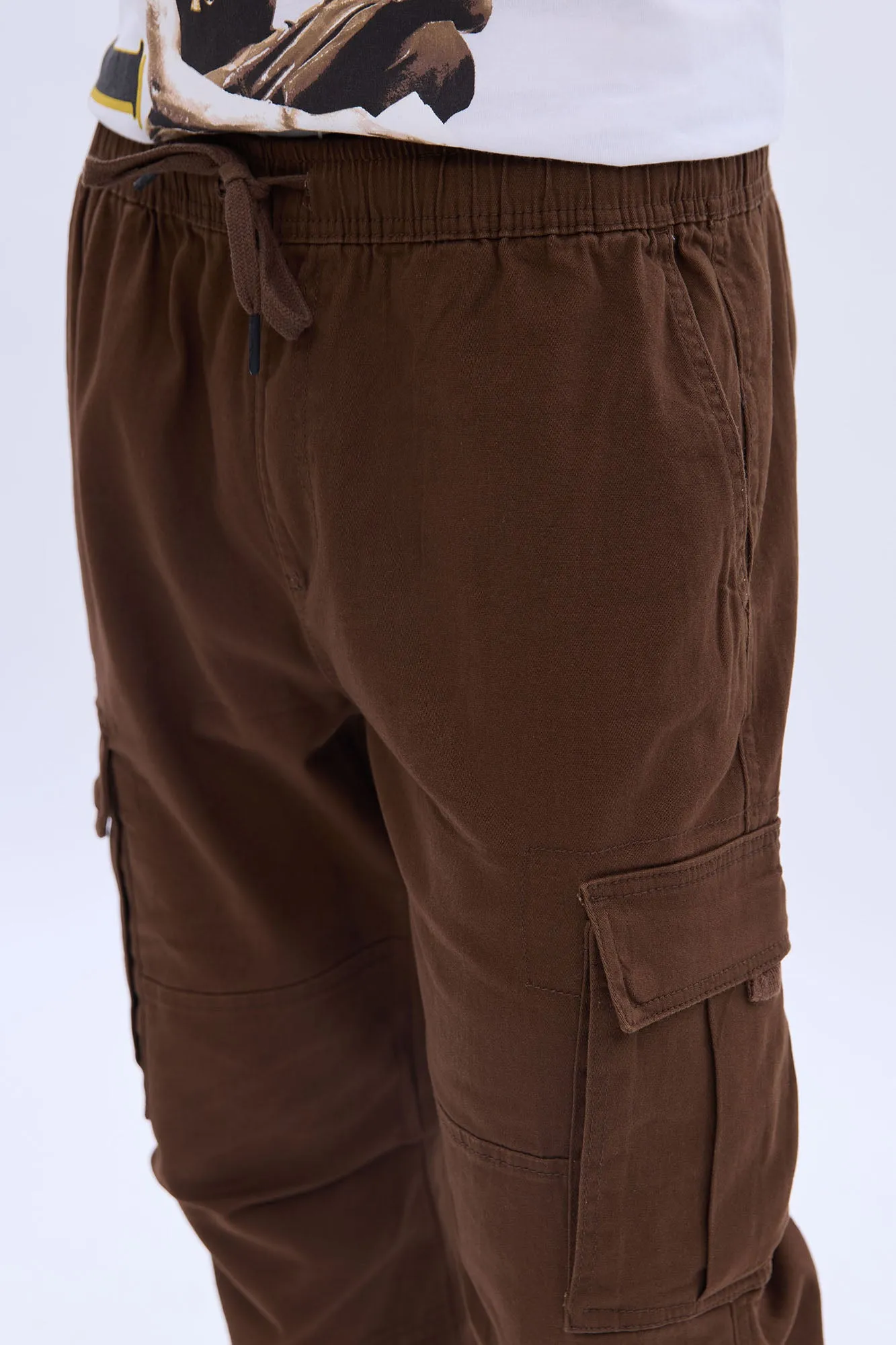 Loose Cargo Twill Pants