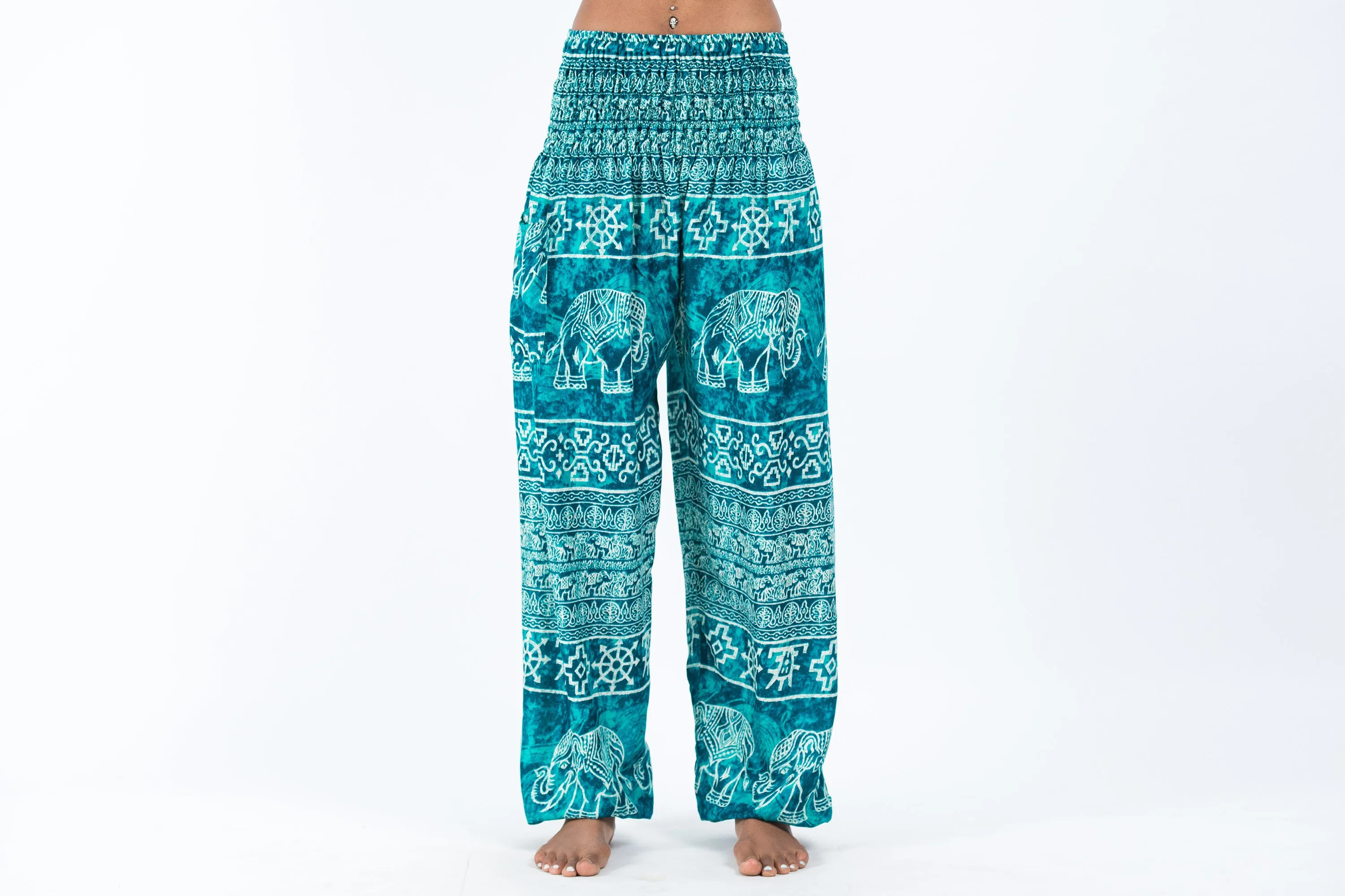 Marble Elephant Women's Elephant Pants in Turquoise