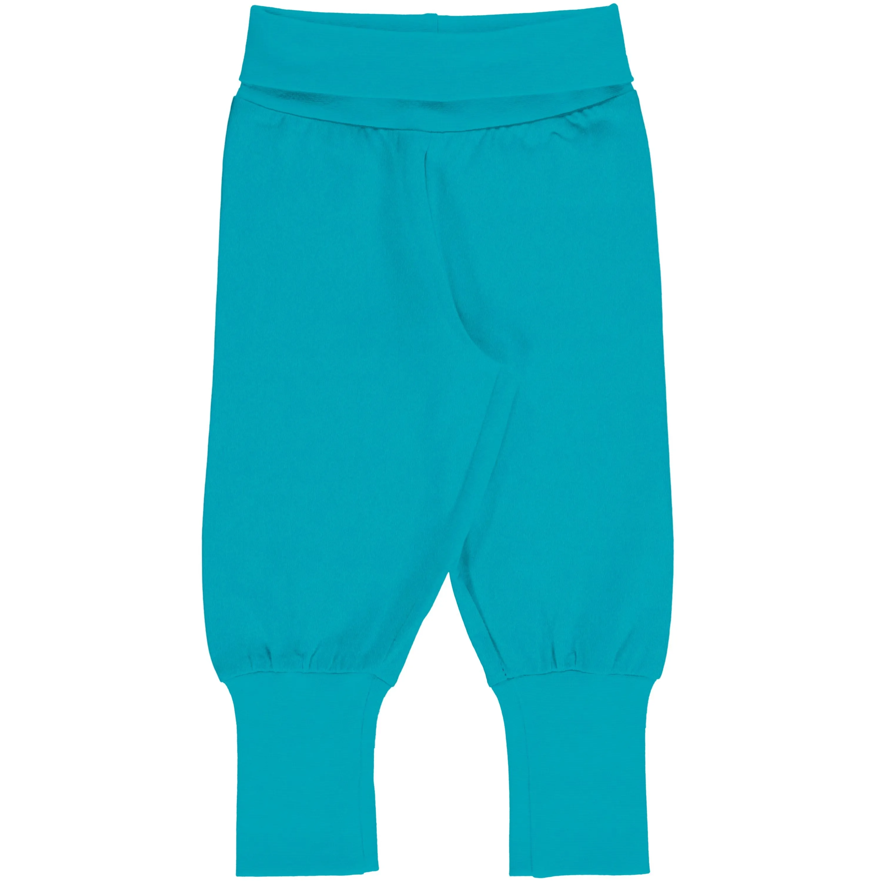 Maxomorra Turquoise Rib Pants