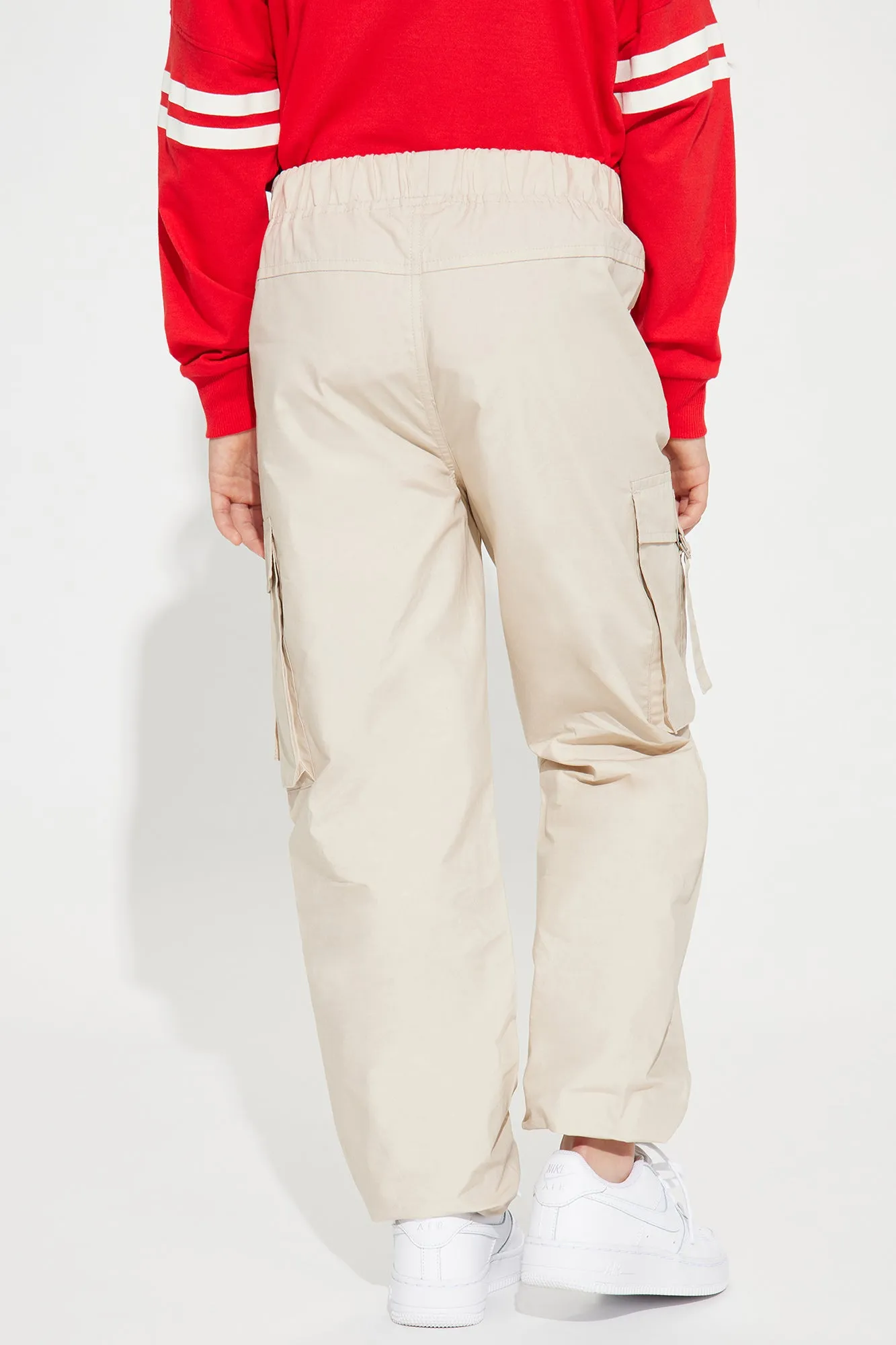 Mini Cargo Poplin Pants - Sand