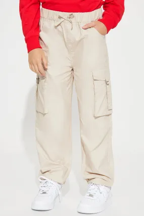 Mini Cargo Poplin Pants - Sand