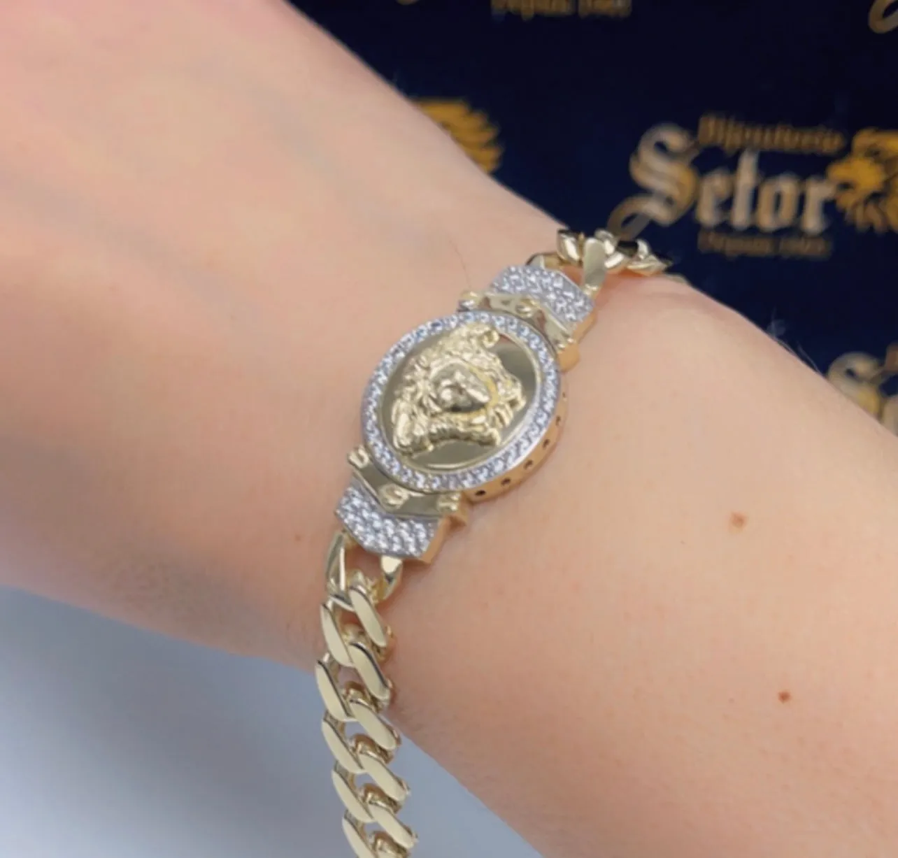 Monaco Medusa chain & Bracelet S079